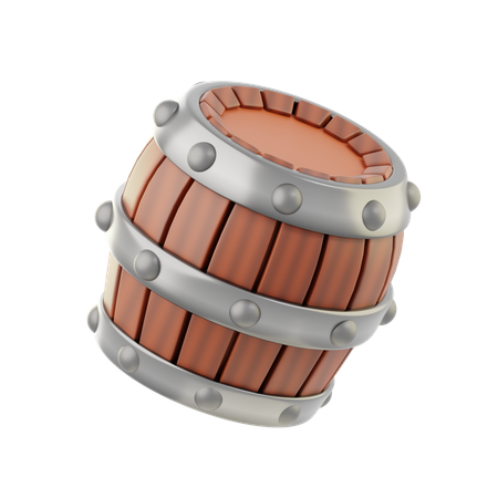 Wine Barrel  3D Icon