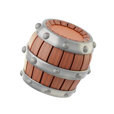 Wine Barrel  3D Icon