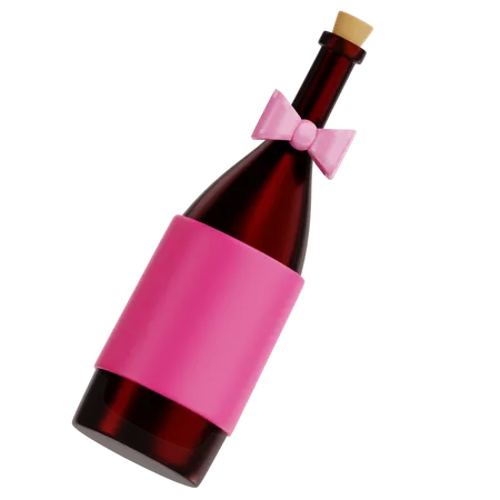 Wine Bottle  3D Icon