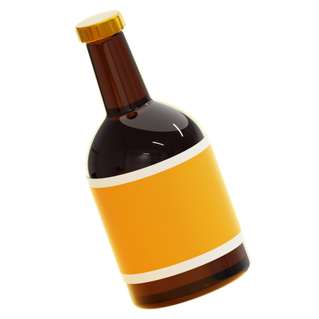 Wine Bottle  3D Icon