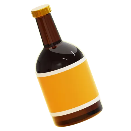 Wine Bottle  3D Icon