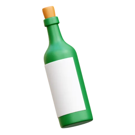 Wine Bottle  3D Icon