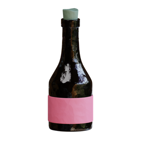 Wine Bottle  3D Icon