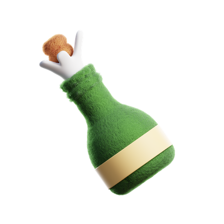 Wine bottle  3D Icon