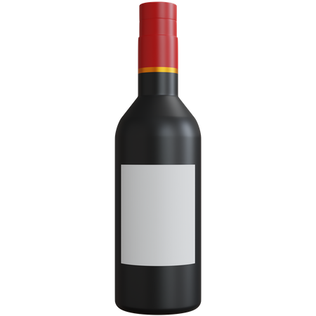 Wine Bottle  3D Icon