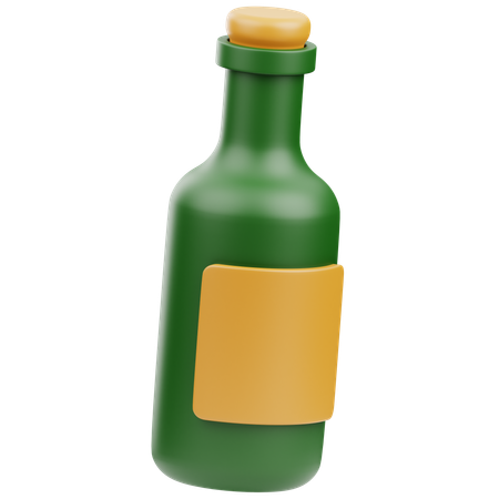 Wine Bottle  3D Icon