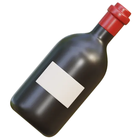 Wine Bottle  3D Icon