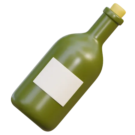 Wine Bottle  3D Icon
