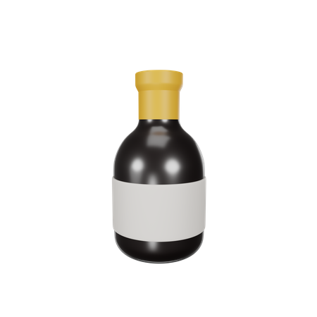Wine Bottle  3D Icon