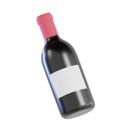 Wine Bottle  3D Icon