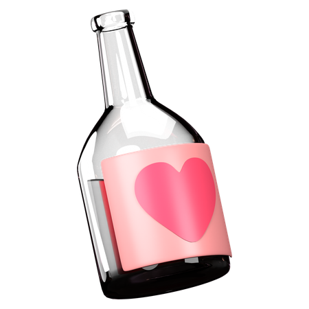 Wine Bottle  3D Icon
