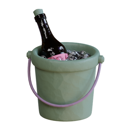 Wine Bucket  3D Icon