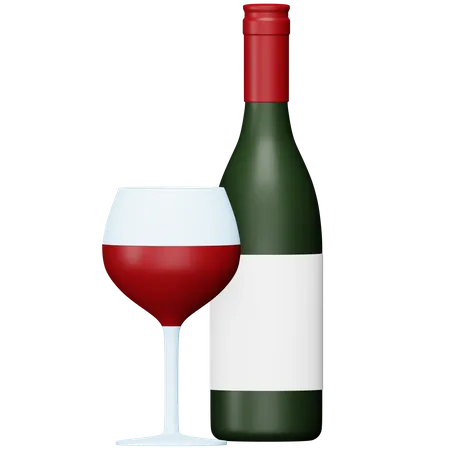 Wine Drink  3D Icon