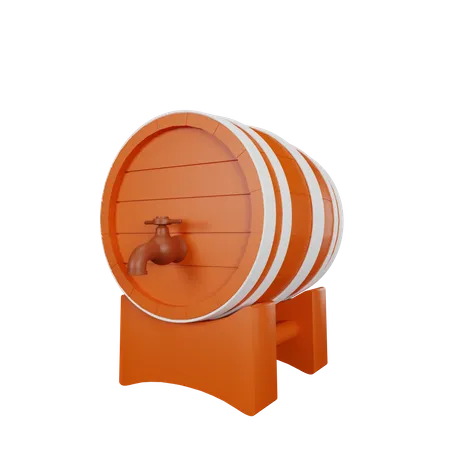 Wine Drum  3D Icon