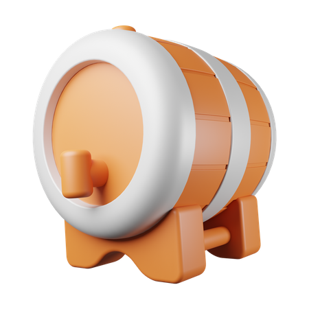 Wine Drum  3D Icon
