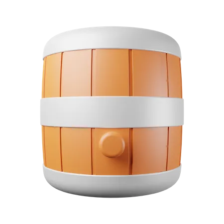 Wine Drum  3D Illustration