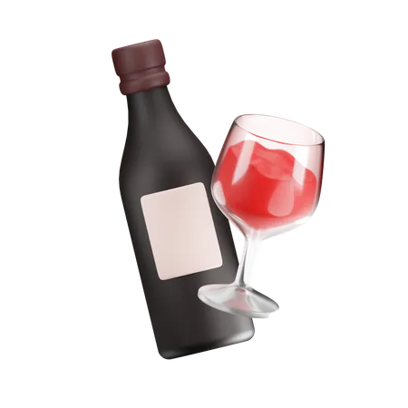 Wine glass  3D Icon