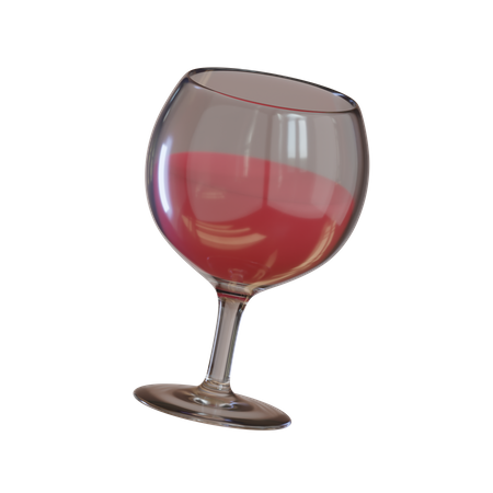 Wine Glass  3D Icon