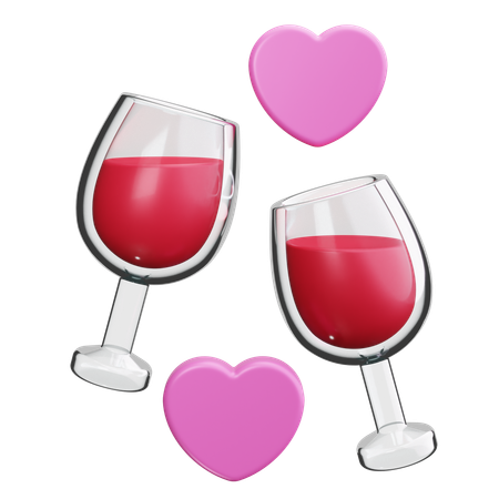 Wine Glass  3D Icon