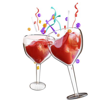 Wine Glass  3D Icon