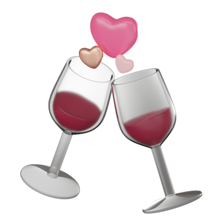 Wine Glass  3D Icon