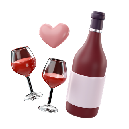 Wine Glass  3D Icon