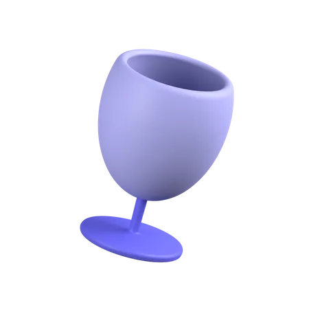 Wine Glass  3D Illustration