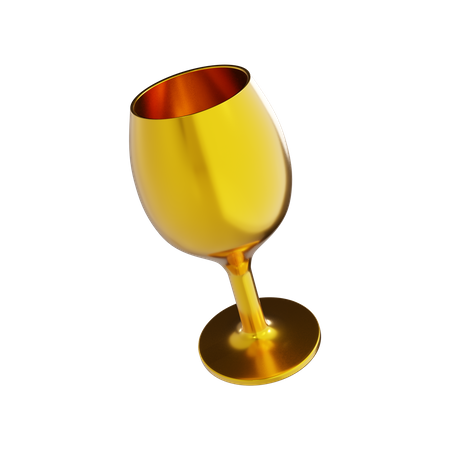 Wine Glass  3D Illustration