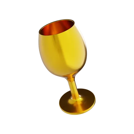 Wine Glass  3D Illustration