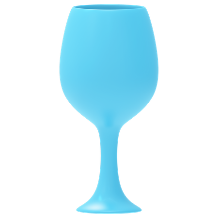 Wine glass 3D Illustration