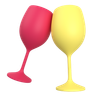 wine-glass 3d illustration