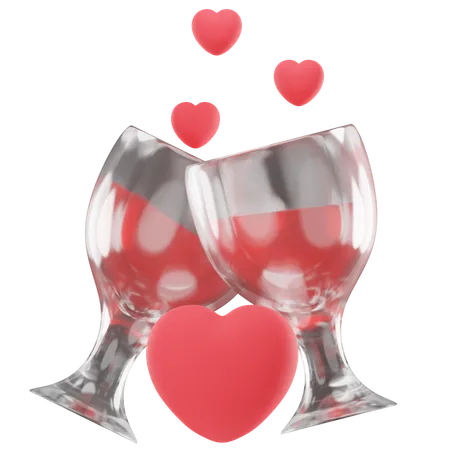 Wine Love  3D Icon