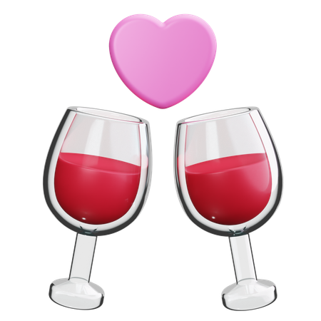 Wine Toast  3D Icon