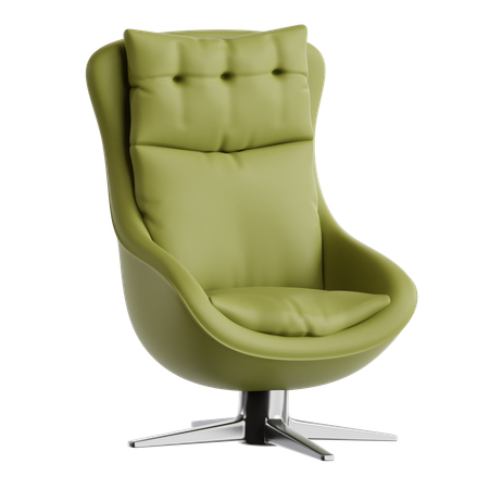 Wingback chair  3D Icon