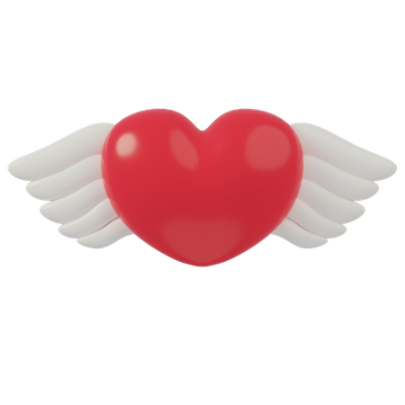 Winged Love  3D Icon