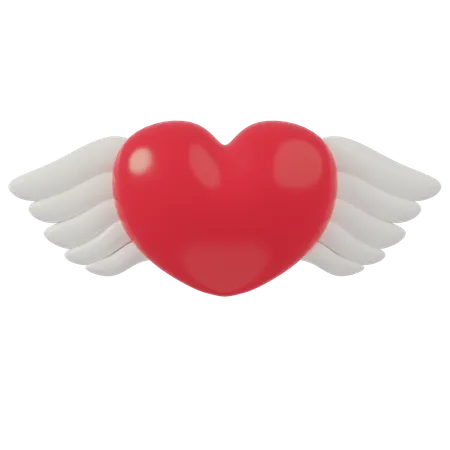 Winged Love  3D Icon