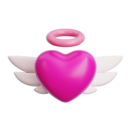 Winged Love  3D Icon