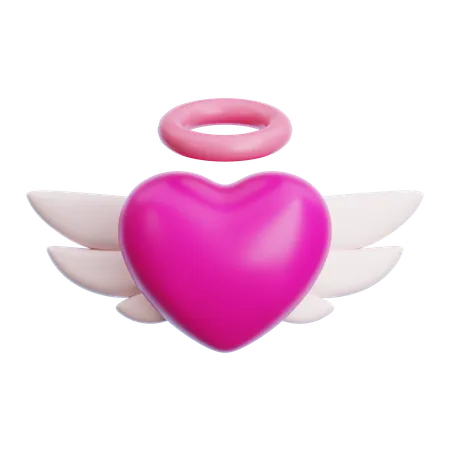 Winged Love  3D Icon