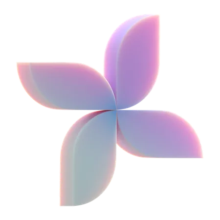 Wings Abstract Shape  3D Icon