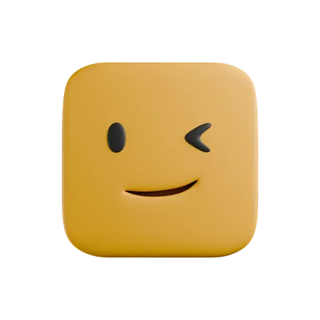 Wink  3D Icon