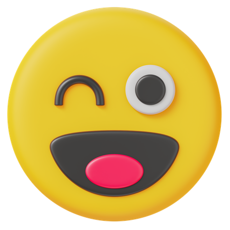 Wink  3D Icon