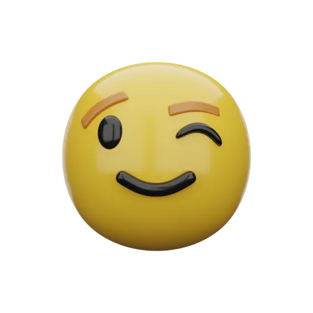 Wink  3D Emoji