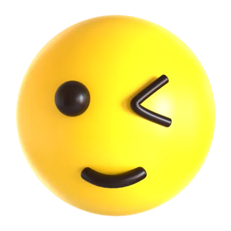 Wink emoji  3D Icon