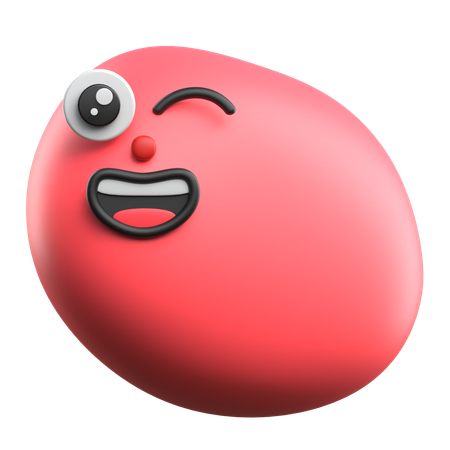 Wink Emoji  3D Icon