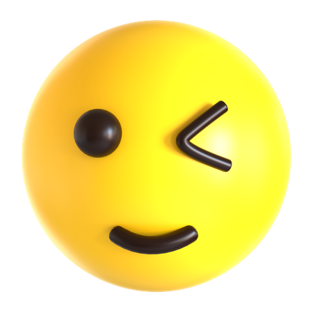 Wink emoji  3D Icon