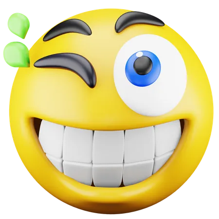 Wink Emoji  3D Icon