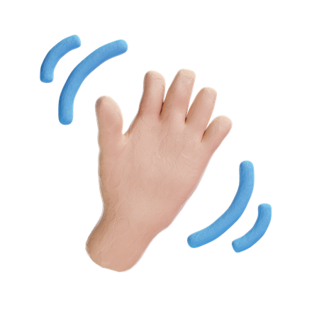 Hand winken  3D Logo