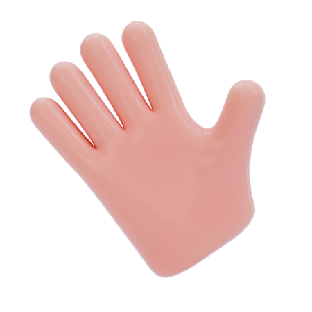 Winken mit der Hand  3D Icon