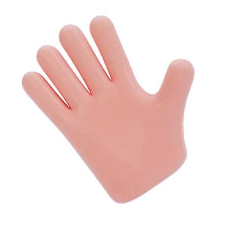 Winken mit der Hand  3D Icon