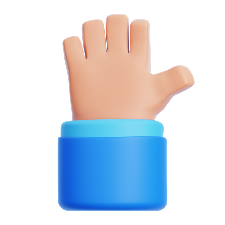 Winkende Hand  3D Icon